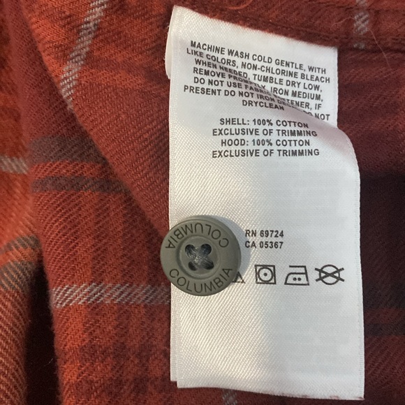 Columbia Men's Plaid Hooded Flannel Shirt - Picture 8 of 10